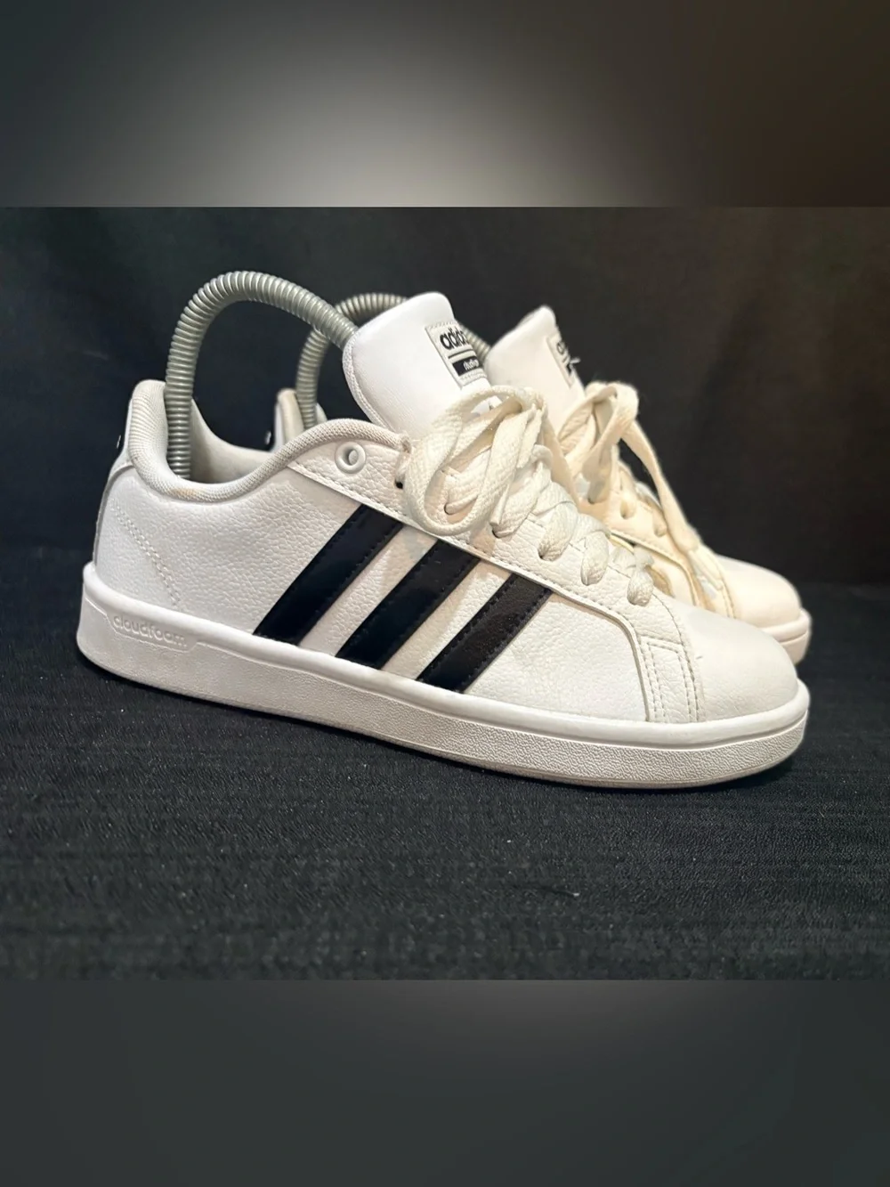 Size 6 - Adidas Cloudfoam Advantage White Black Women’s